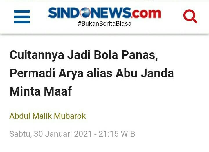 Pengamat Hukum Al Azhar: Abu Janda Layak Ditahan, Jika 3 Kali Mangkir 