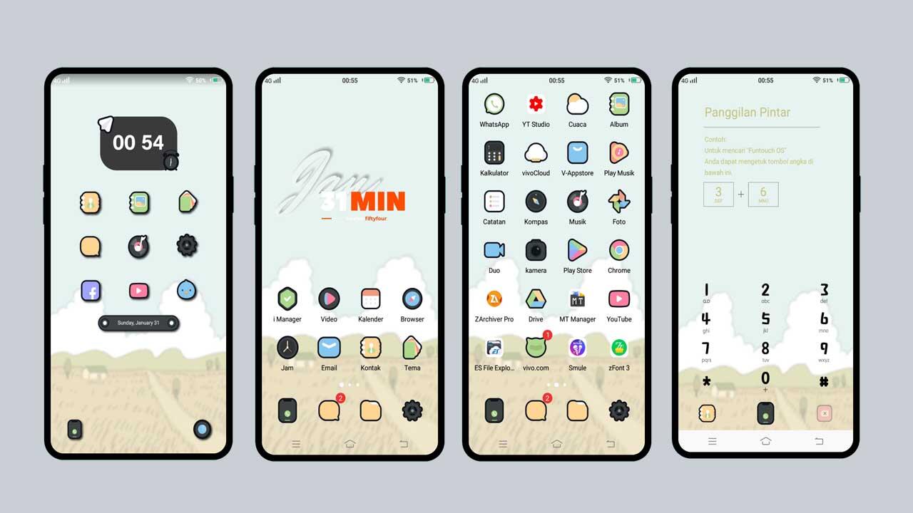 5 Tema Vivo Desain Baru Tembus Full System All Series Download Gratis