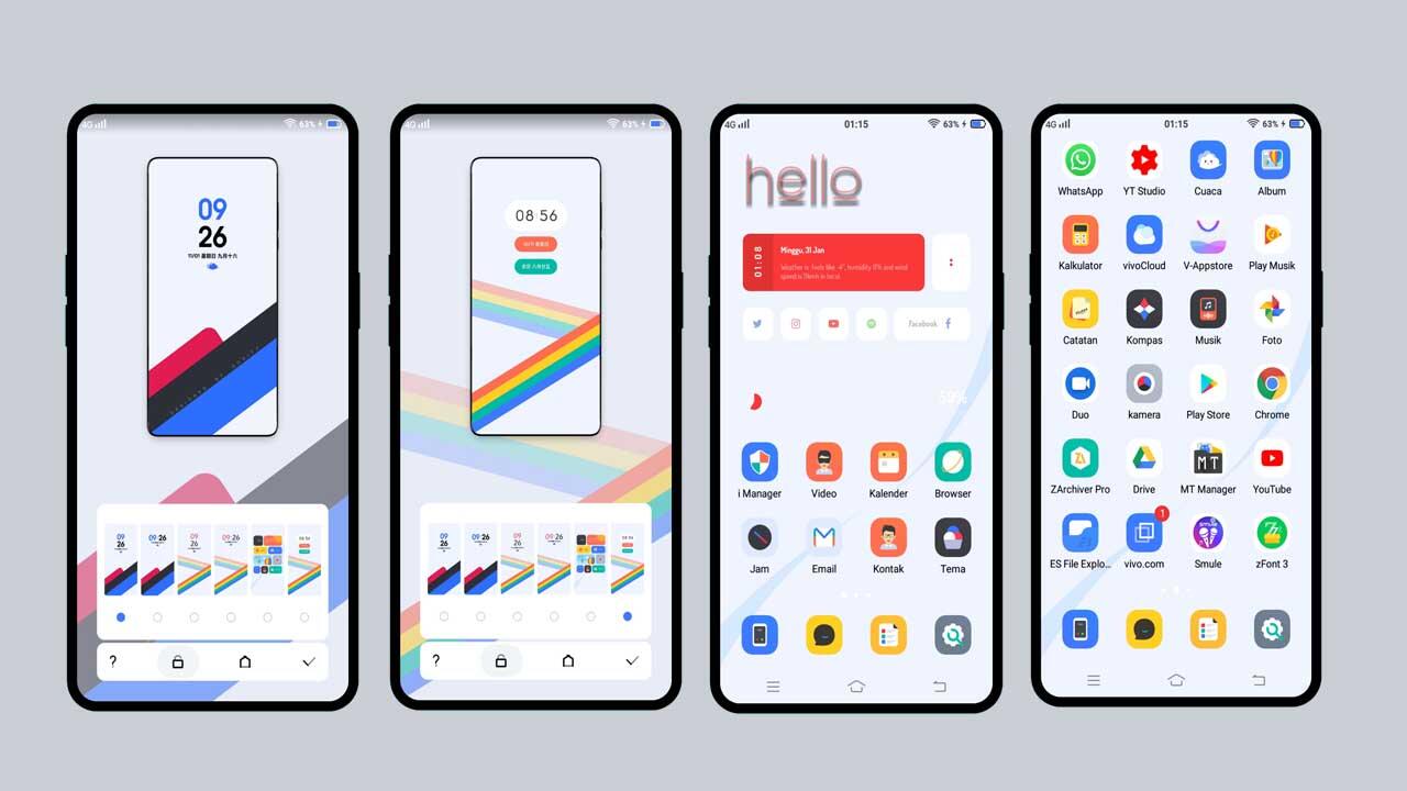 5 Tema Vivo Desain Baru Tembus Full System All Series Download Gratis