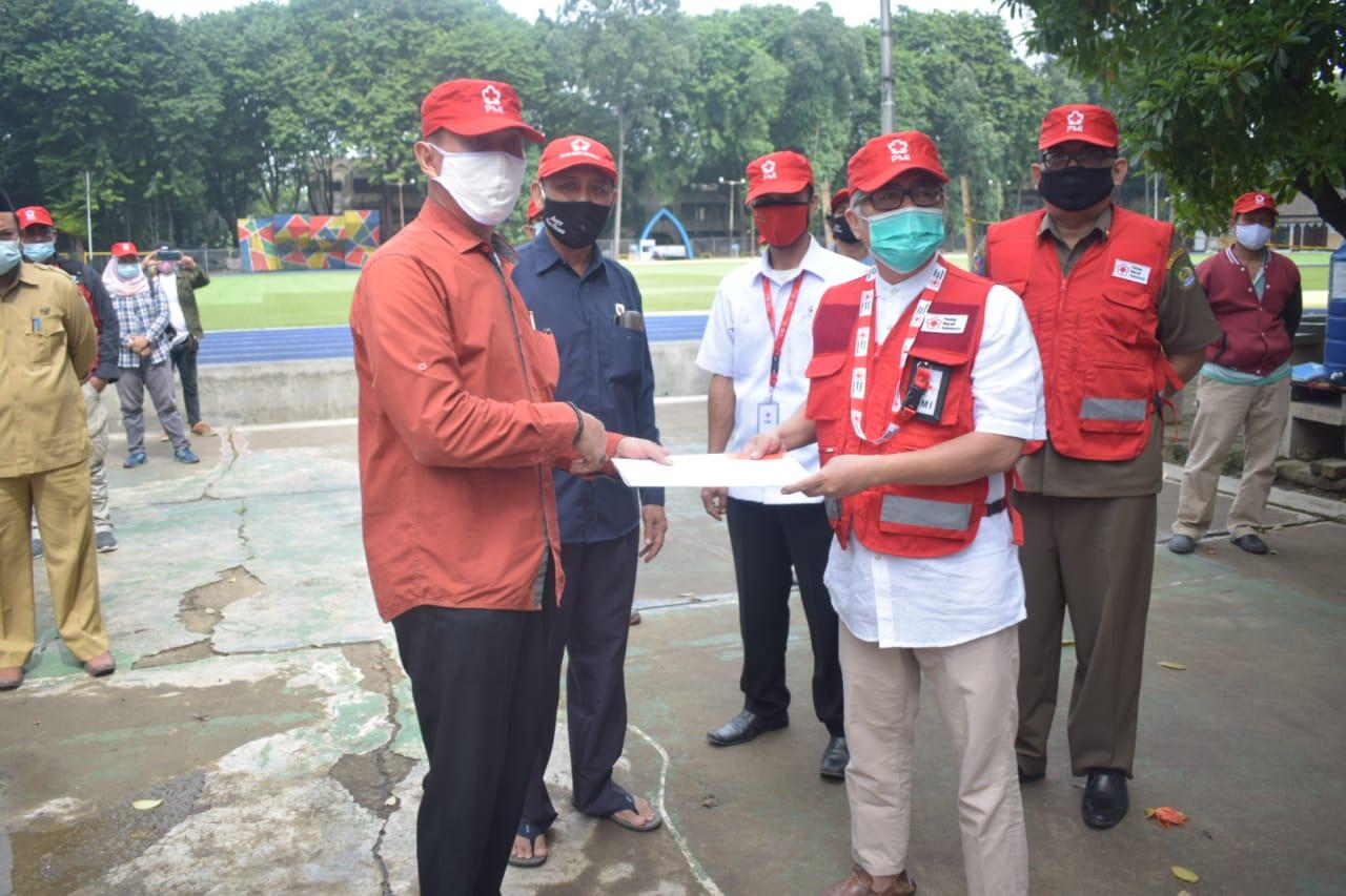 Cegah Covid19 PMI Kota Tangerang Cairkan Dana Bantuan Untuk Tim Sibat