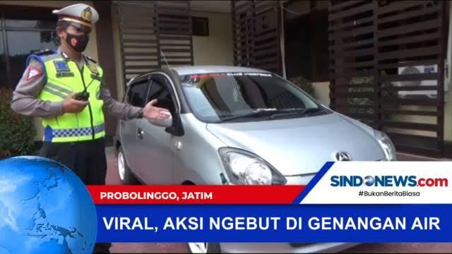 Pelajar Ngebut di Air Genangan hingga Menciprat, Orangtua Serahkan Anak ke Polisi

