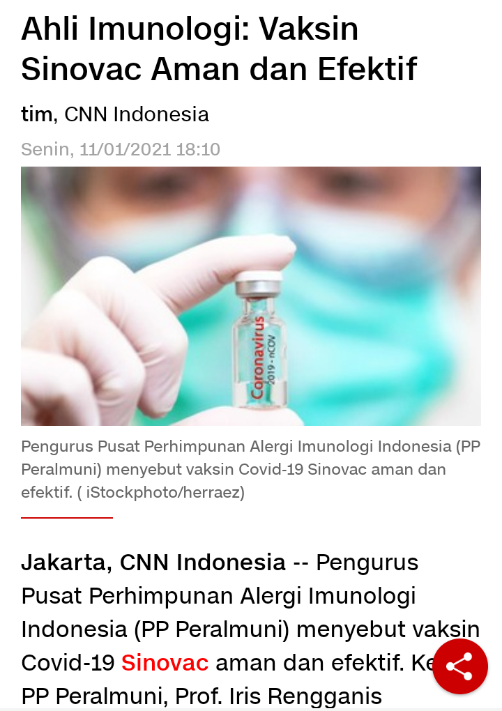 Keraguan untuk Divaksin, Ini Alasan Saya