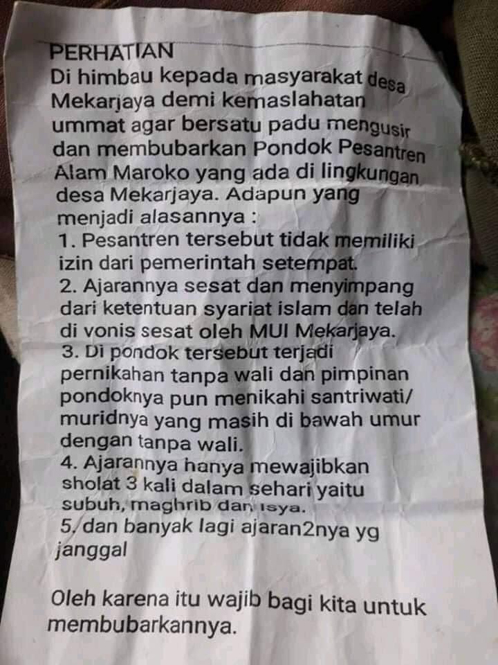 Gara-gara Janda, Akses Jalan Menuju Pesantren Diblokir Warga

