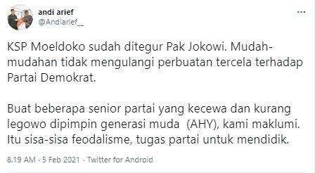PPP Tak Percaya Klaim Demokrat Jokowi Tegur Moeldoko