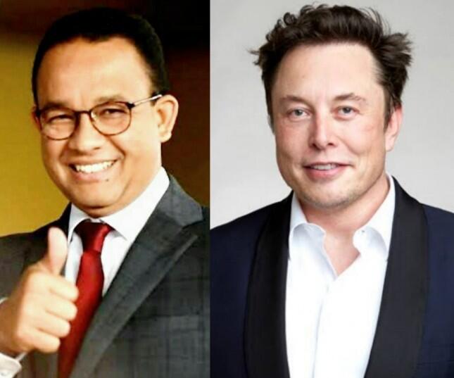 Luar Biasa! Gubernur Anies dan CEO Tesla Elon Musk Masuk Daftar 21 Pahlawan Dunia2021