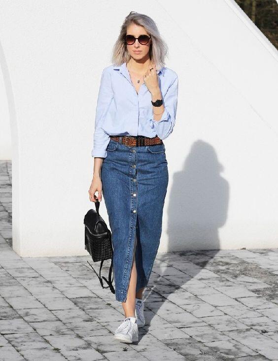 Tips Praktis Membuat Rok Jeans jadi Lebih Chic &amp; Stylish. CARA PADU-PADAN!!!