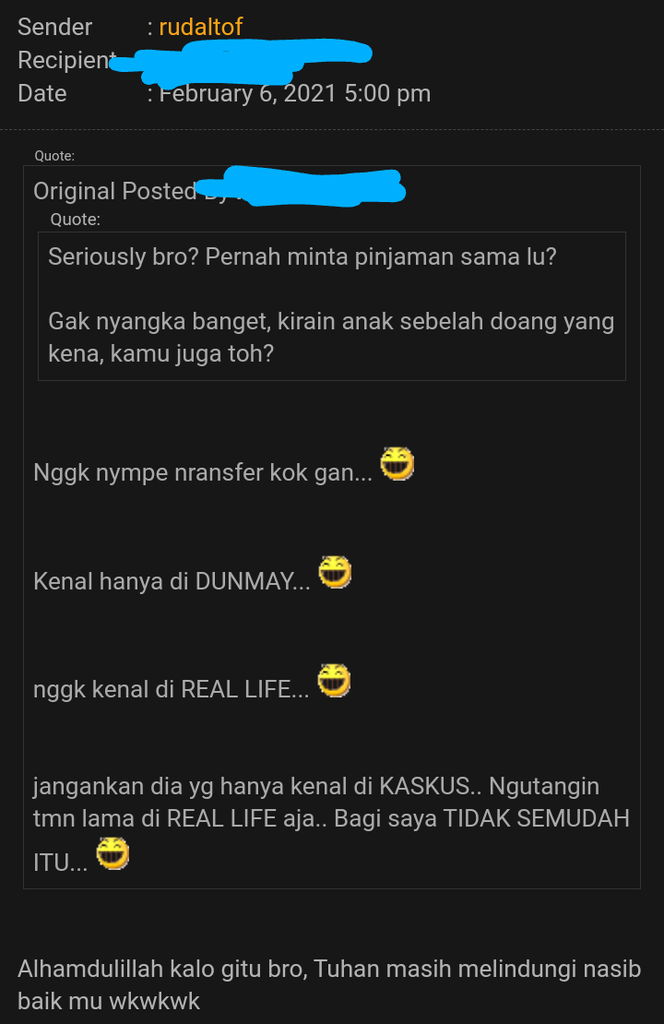 Parah! Ada Kaskuser SFTH Ternyata Tukang Tipu Gan!! Apakah Black Panda Versi 2?