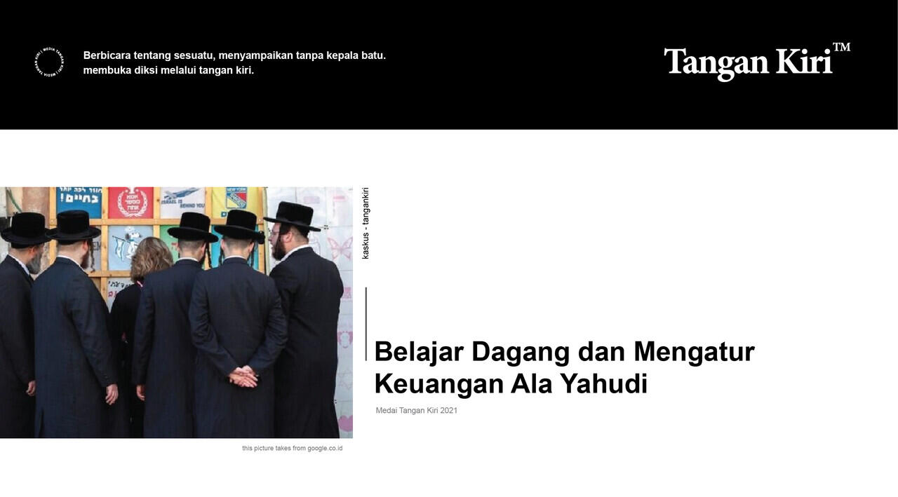 Belajar Dagang dan Mengatur Keuangan Ala Yahudi