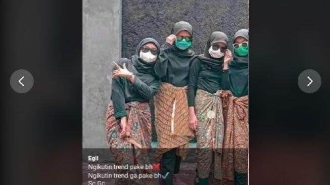 Lagi Musim, Tren Gadis Berjilbab Tak Pakai BH, Netizen Istighfar Banget