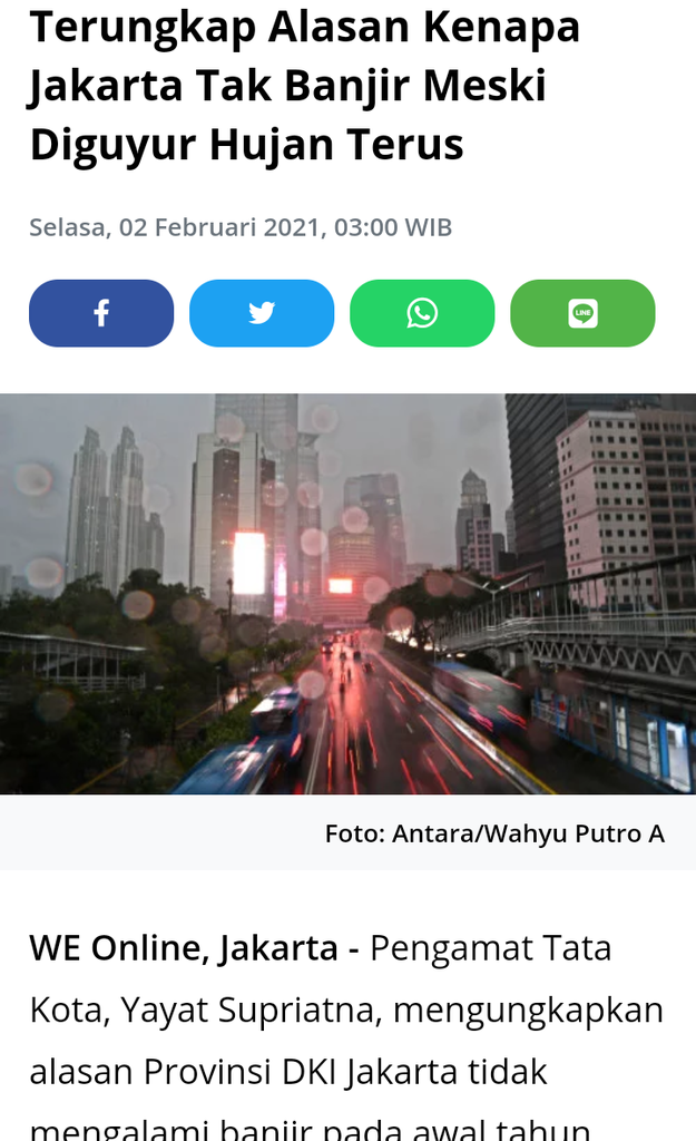 Sejumlah Titik di Jakarta Kebanjiran, Pintu Air Sunter Hulu Sudah Siaga 1