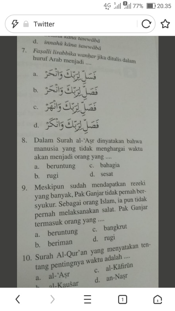 Giliran Nama Ganjar Muncul di Buku Soal Siswa, Disebut Jarang Salat