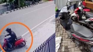 Aksi Konyol Maling Motor di Solo, Curi Scoopy Tinggalkan Vario Miliknya Plus KTP