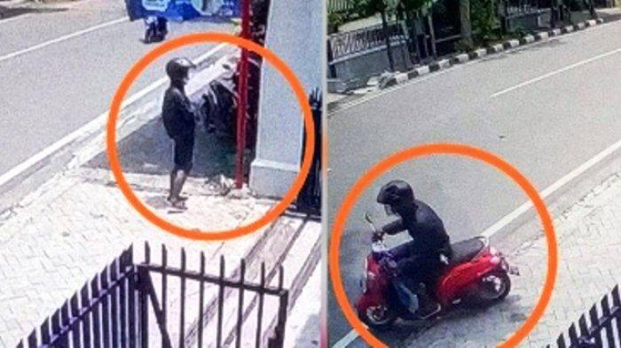 Aksi Konyol Maling Motor di Solo, Curi Scoopy Tinggalkan Vario Miliknya Plus KTP