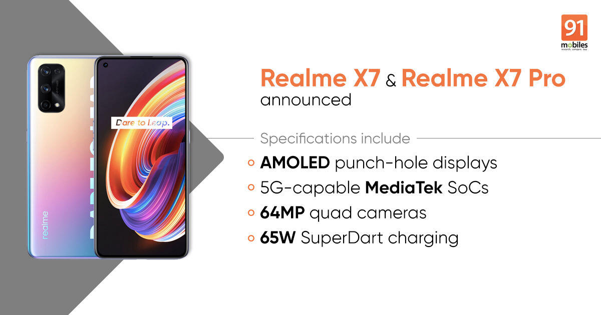 Realme X7 & Realme X7 Pro Hp Baru Realme Dengan Chipset MediaTek Dimensity Series