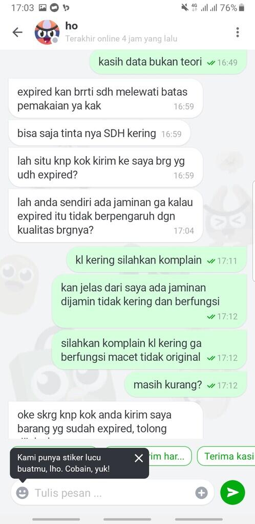 tokopedia menyudutkan penjual mengenai jualan dan garansi