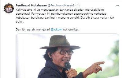 Panas! Ferdinand Marah: Sujiwo Tejo Mengajari Jokowi untuk Otoriter 