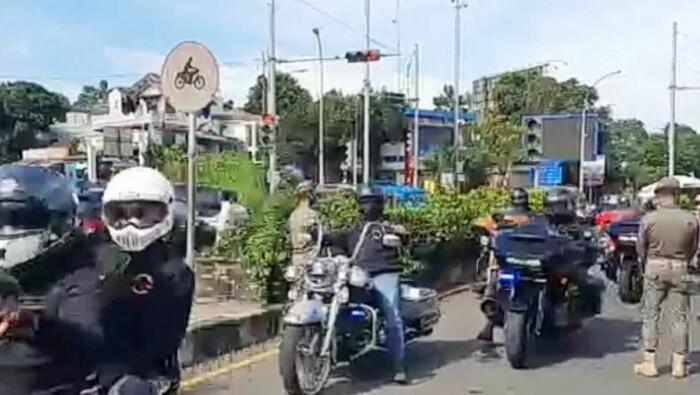 Duh! Konvoi Moge Dikawal Polisi Lolos Pemeriksaan Ganjil-genap di Bogor