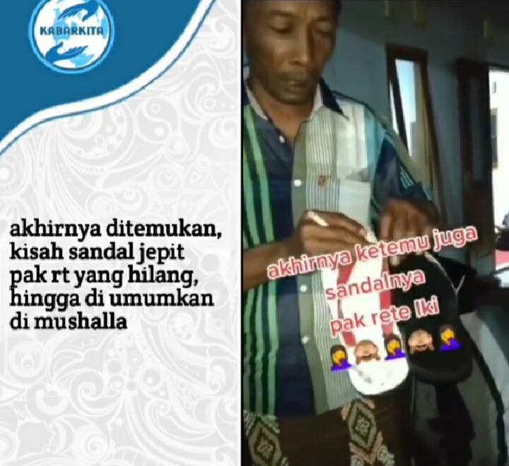 Sandal Pak RT Hilang Sampai Diumumin Lewat Pengeras Suara, Barang Mahal or Istimewa?