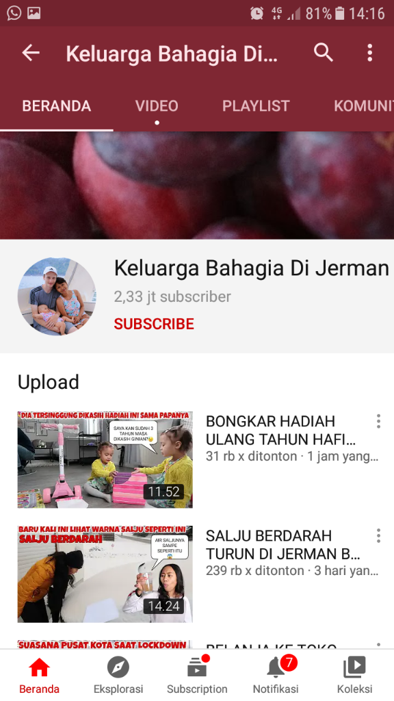 5 Channel Keluarga Bahagia Wanita Indonesia Di Luar Negeri! Keren Gan!