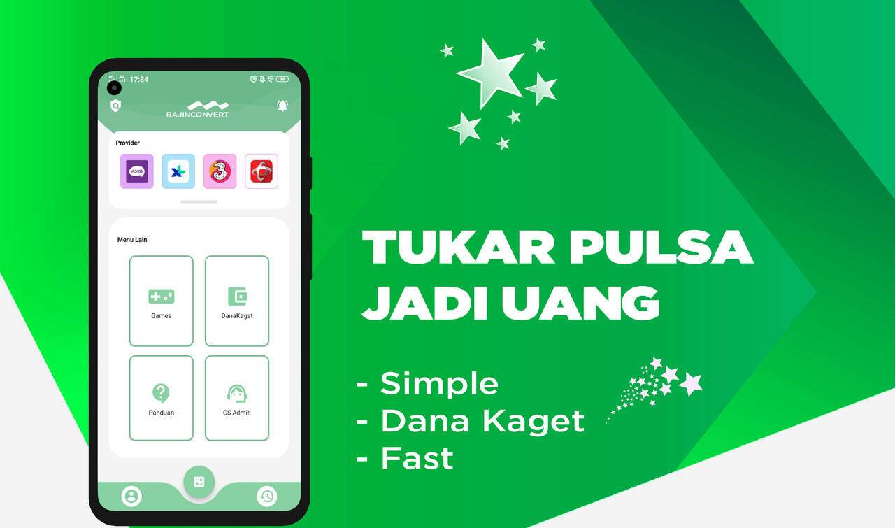 Aplikasi Convert Pulsa Terpercaya di Playstore