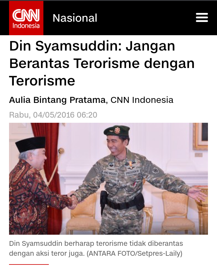 Ketua PBNU: Saya Belum Bisa Temukan Contoh Konkret Din Syamsuddin Radikal