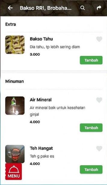 Deskripsi Makanan di Aplikasi Ini, Benar-Benar Sukses Membuat Customernya Emosi Jiwa!