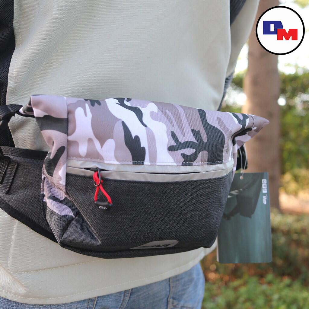 Tas Pinggang Anti Air Motif Army, Obat Ganteng Buat Sunmori
