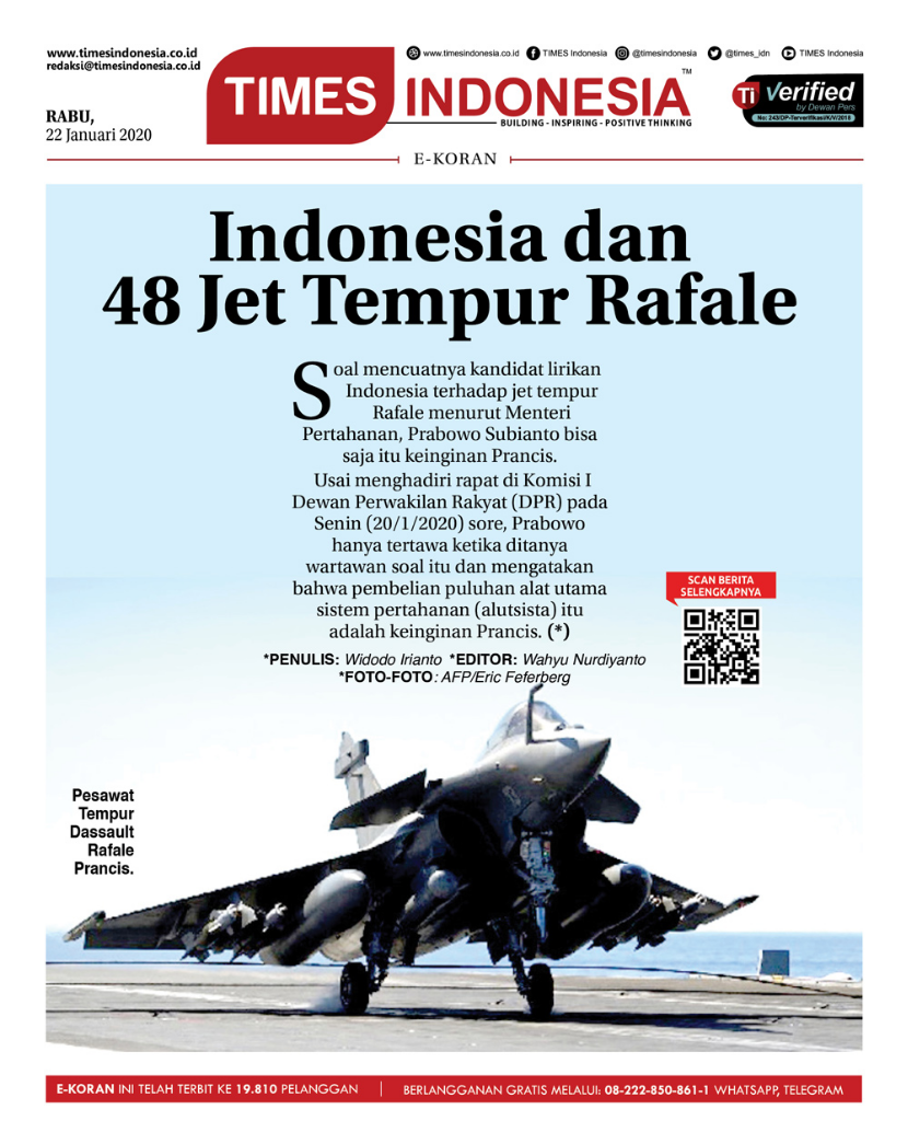 Tim Dassault Kunjungi Kemenhan, Akankah Indonesia Membeli Rafale ?