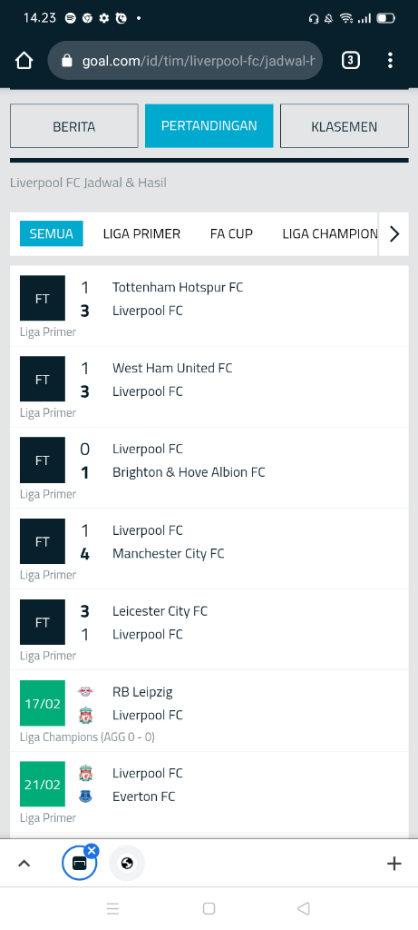 Kalah Lagi, Kalah Lagi Ada Apa Dengan Liverpool Musim Ini ?