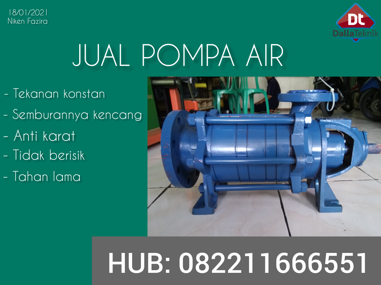 Distributor pompa sentrifugal torishima Di Bogor