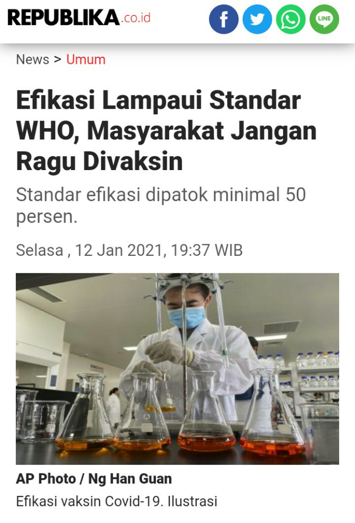 Kok Masih Ada Yak yang Menolak Vaksin Sinovac?