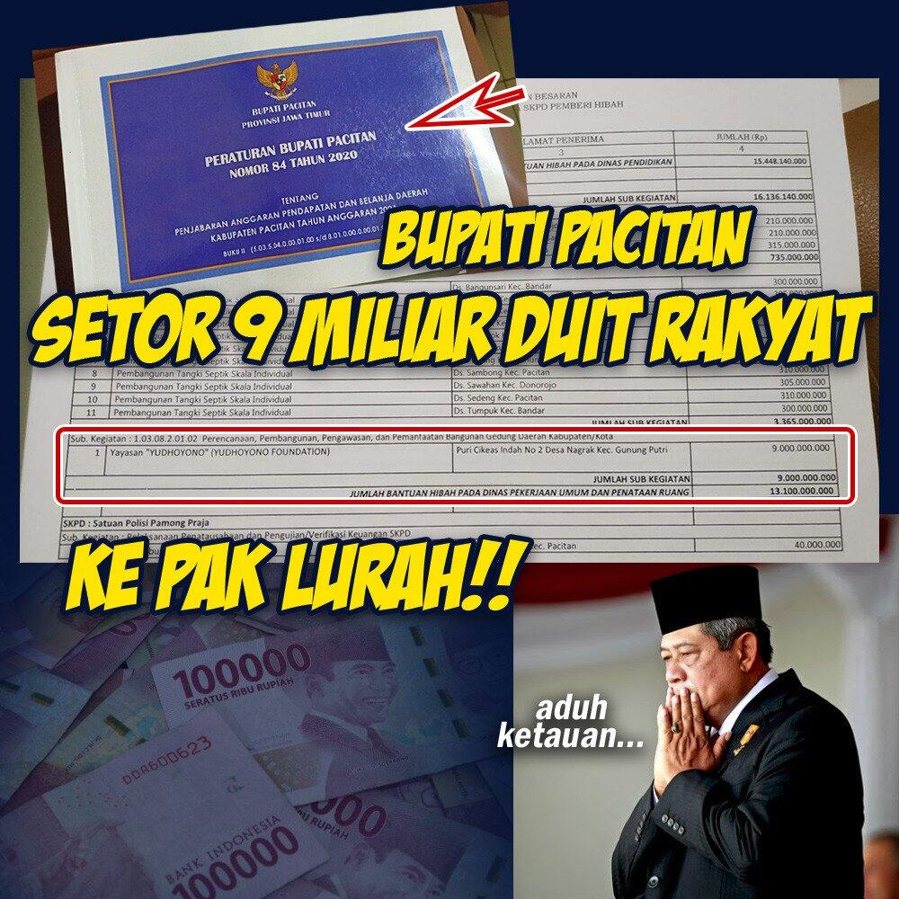 Jokowi Resmikan Bendungan Tukul diPacitan,Netizen:Museum SBY Pakai APBD 9M &Hambalang