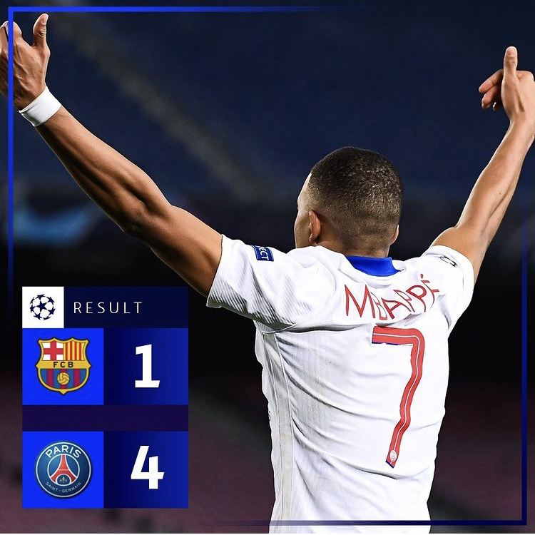 Mbappe Hat-trick, Barcelona Babak Belur di Kandang