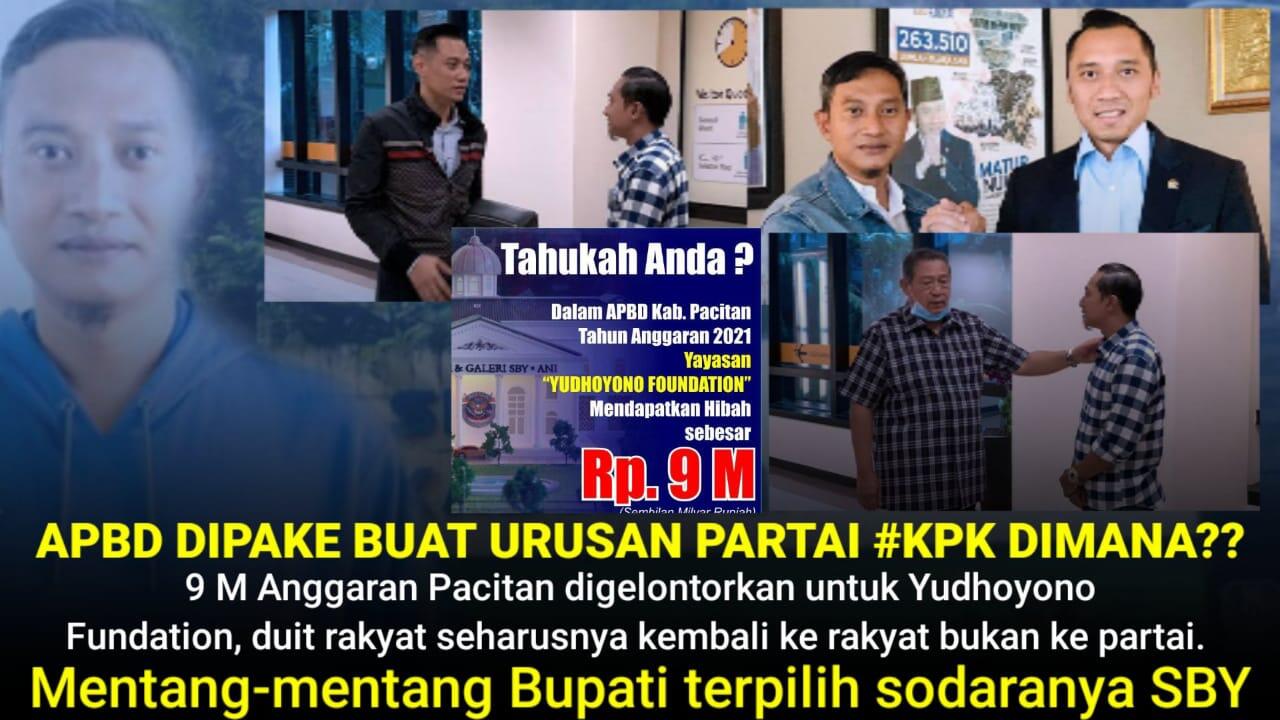 Demokrat Tuding Fitnah Buzzer,SBY Tak Pernah Minta Dana Hibah Bangun Museum diPacitan