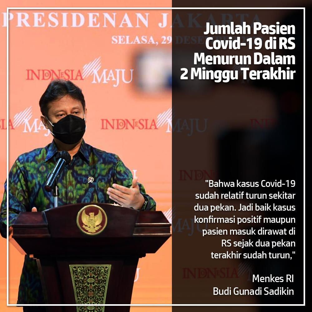 Jumlah Pasien Covid-19 di RS Menurun