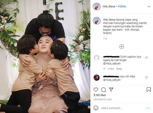 Inilah Foto Ririe Fairus. Suaminya yang Dikabarkan Selingkuh dengan Nissa Sabyan