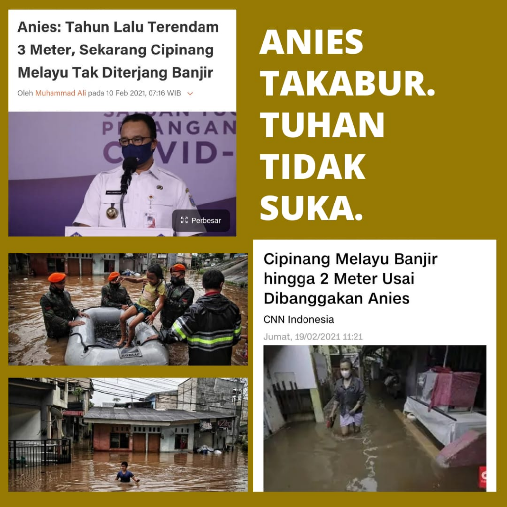 DKI Sebut 2 Indikator Sukses Tangani Banjir Jakarta Versi Anies Baswedan