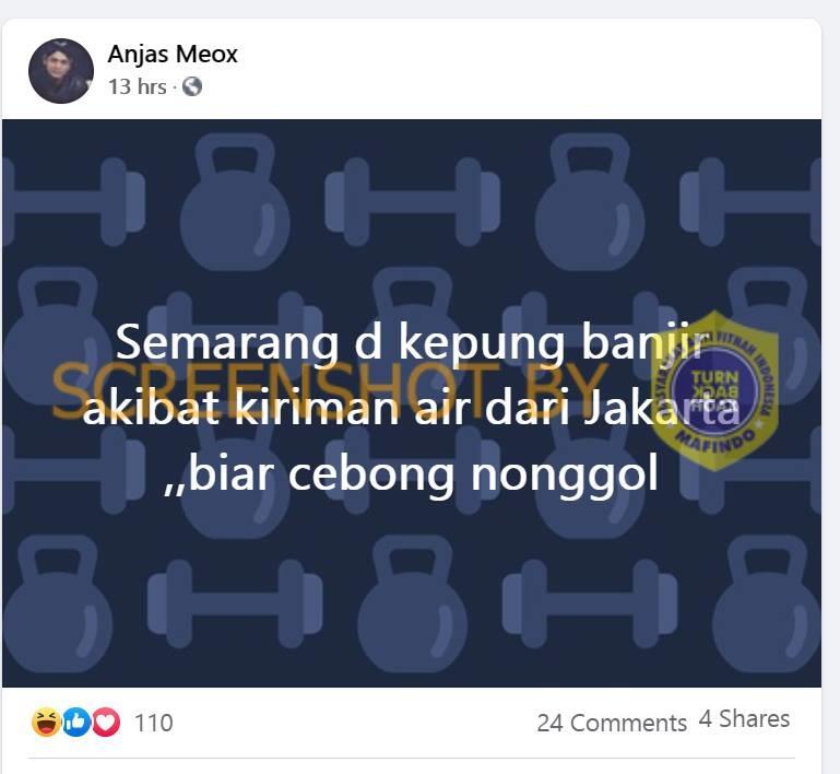 Banjir Semarang Kiriman Banjir Jakarta