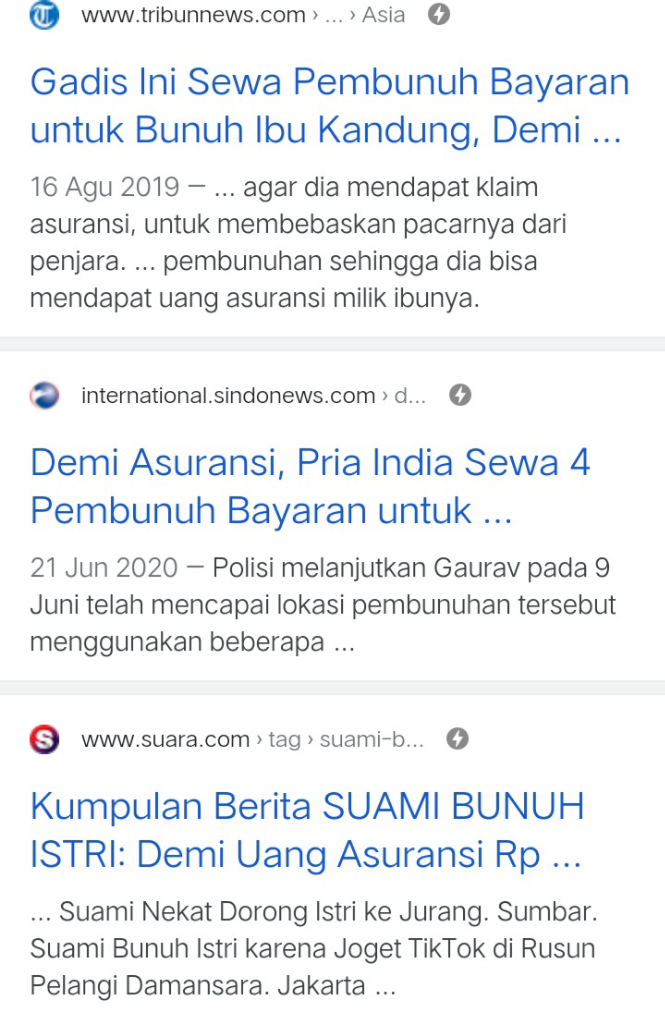 Terdaftar Dalam Asuransi Jiwa?
Awas Anda Bisa Mati Oleh Keluarga Sendiri!