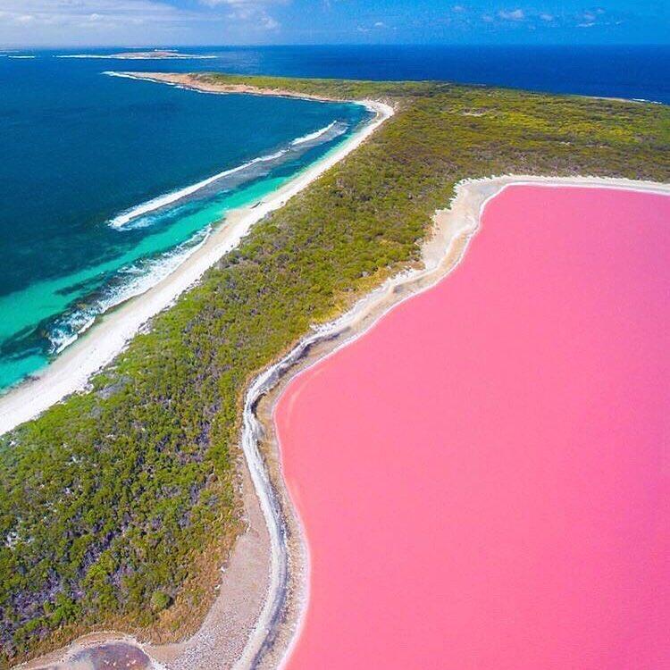 Pesona Hillier Lake, Danau Merah Jambu di Australia Barat