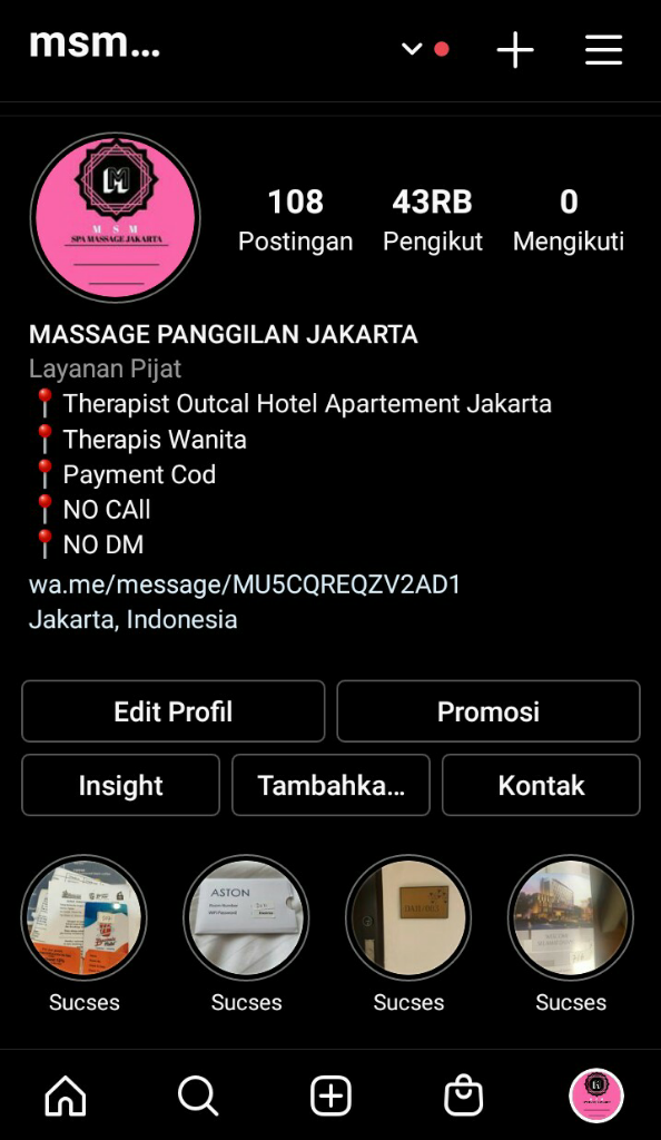 MSM MASSAGE PANGGILAN JAKARTA ™Therapis Wanita