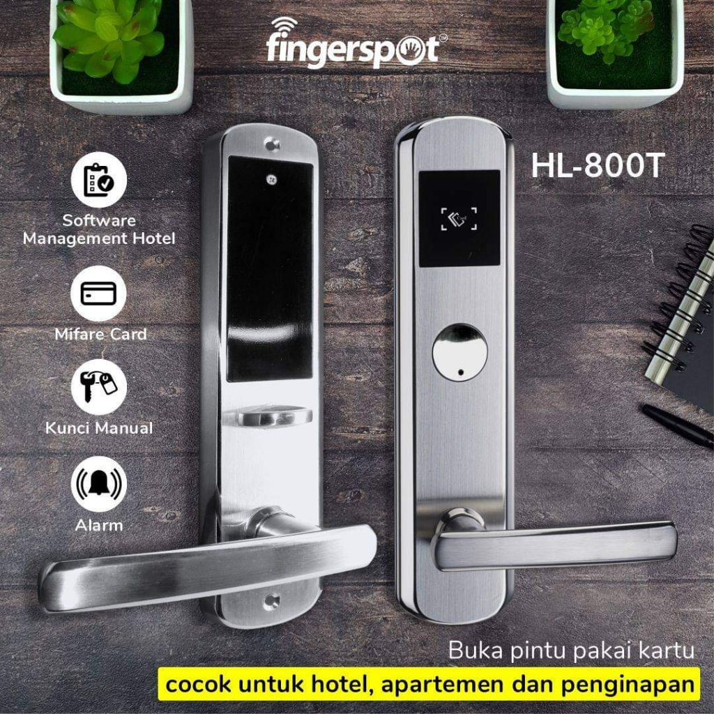 Hotel Lock HL 800T Cocok untuk Pasang di Pintu Hotel dan Apartment