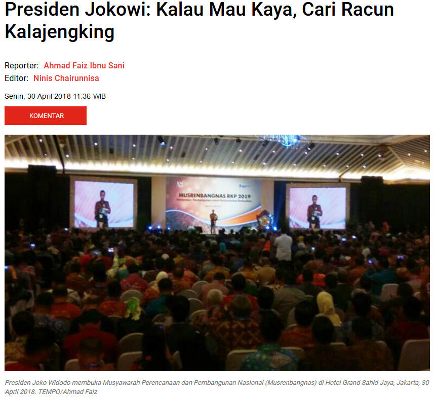 Seharusnya Jokowi Bikin Perpres Kalajengking Biar Bisa Bayar Utang