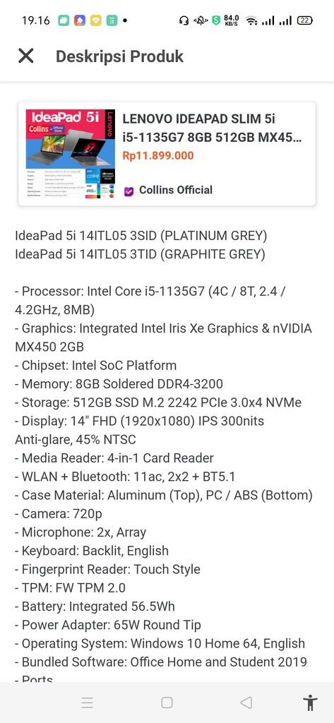 Tanya laptop 11 jutaan pilih Lenovo Ideapad Slim 5i atau Lenovo Ideapad Gaming 3 ?