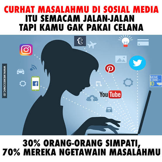 Zaman Sekarang Curhat Kok Di Medsos! Untuk Apa? 