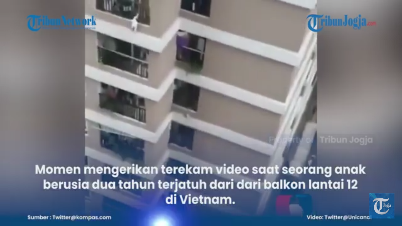 Kelalaian Bikin Merinding!! Bocah Jatuh Dari Balkon Lantai 12 Gedung Bertingkat