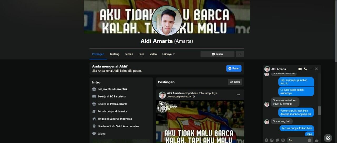 Penipuan joki Game Genshin Impact Atas Nama Muhammad Khaldi Sidiq asal Jakarta Pusat/