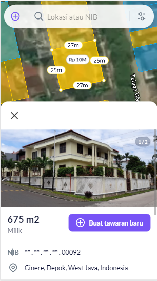 9 Maret, 2020, Indonesia, data online tanah petak diluncurkan