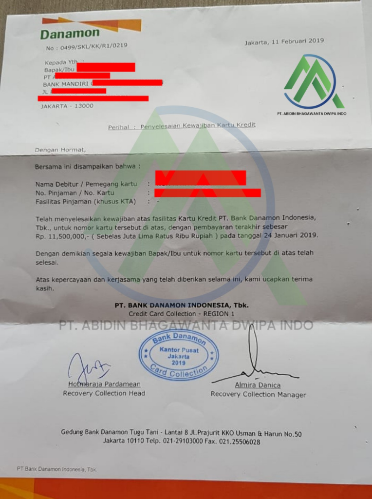 Jasa Penutupan Kartu Kredit