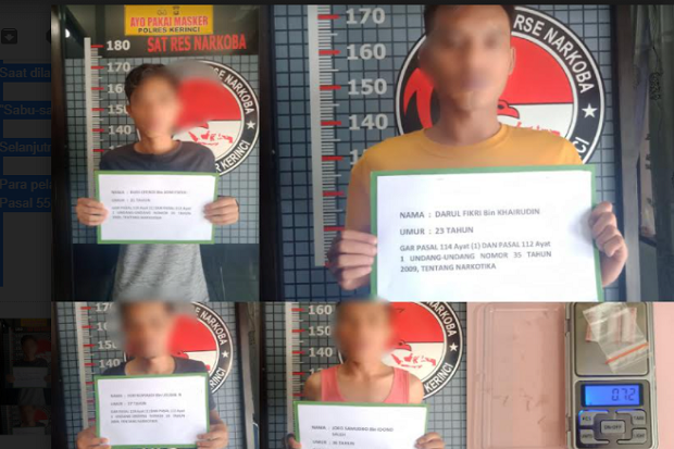 Usai Pesta Sabu, 3 Pelaku Ditangkap Polres Kerinci